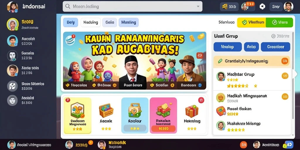 Tampilan menu utama yang menarik dan user-friendly.