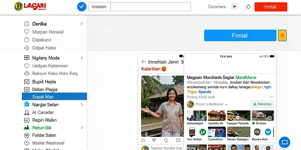 Tampilan antarmuka yang user-friendly.