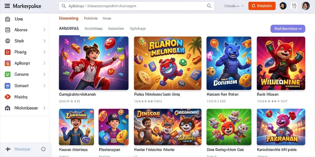 Tampilan awal yang menarik dan mudah dinavigasi.