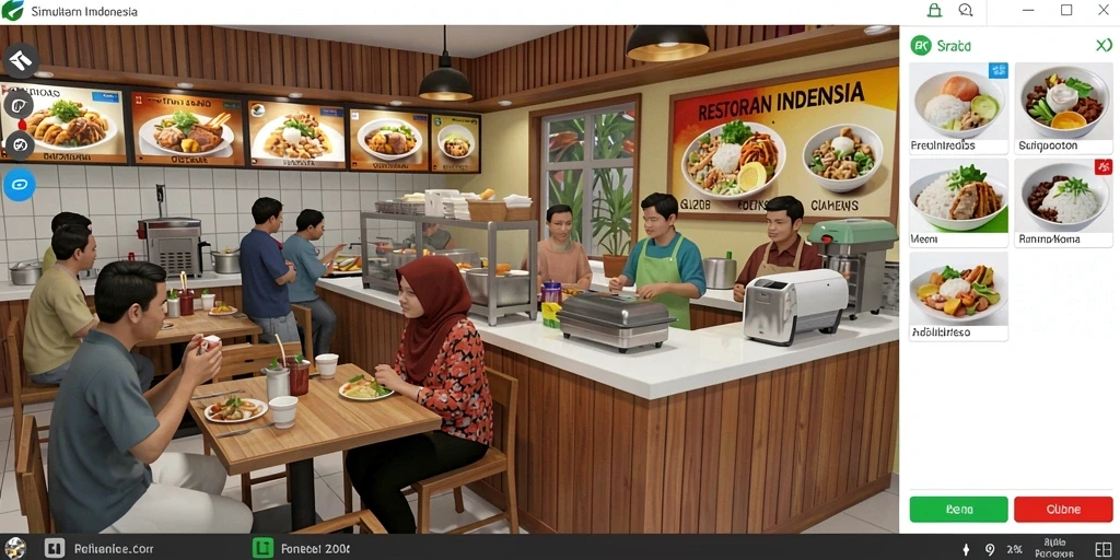 Tampilan grafis menawan dalam game V98.